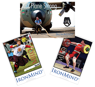 3 IronMind/MILO Posters: Rider, Plane Strong, Talakhadze